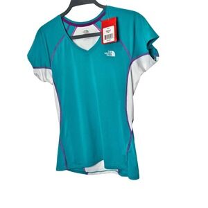 The North Face Womens Better Than Naked V-Neck T-Shirt S Gorpcore Workout‎ Hike
